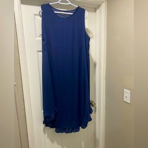 Shein Navy blue sheer dress. Like new.